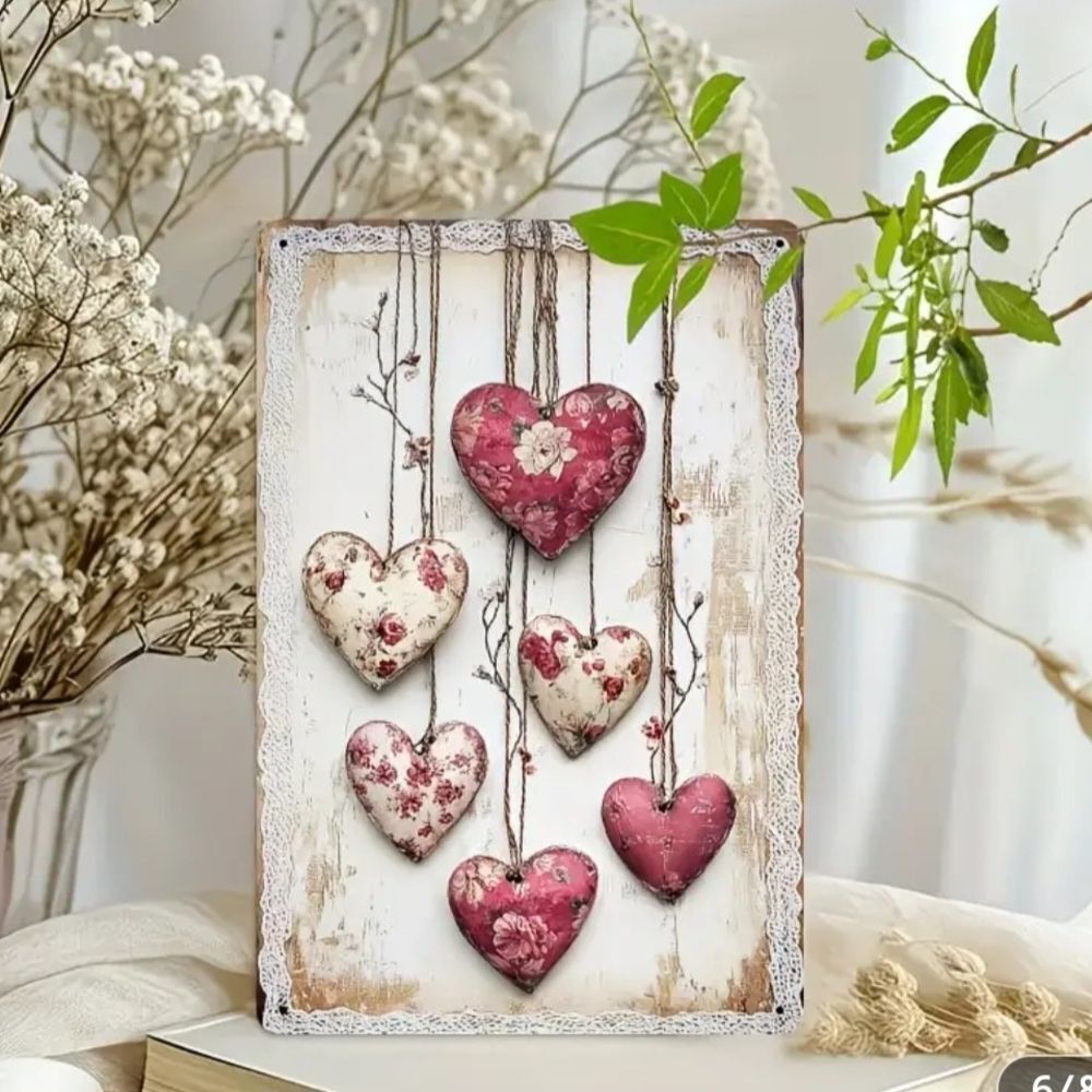 Floral Heart Wall Art Decor - Picture 2 of 3